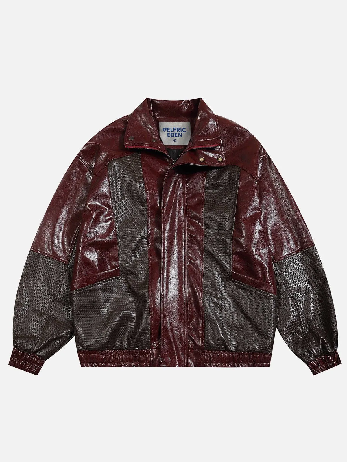 Aelfric Eden Patchwork Faux Leather Jacket