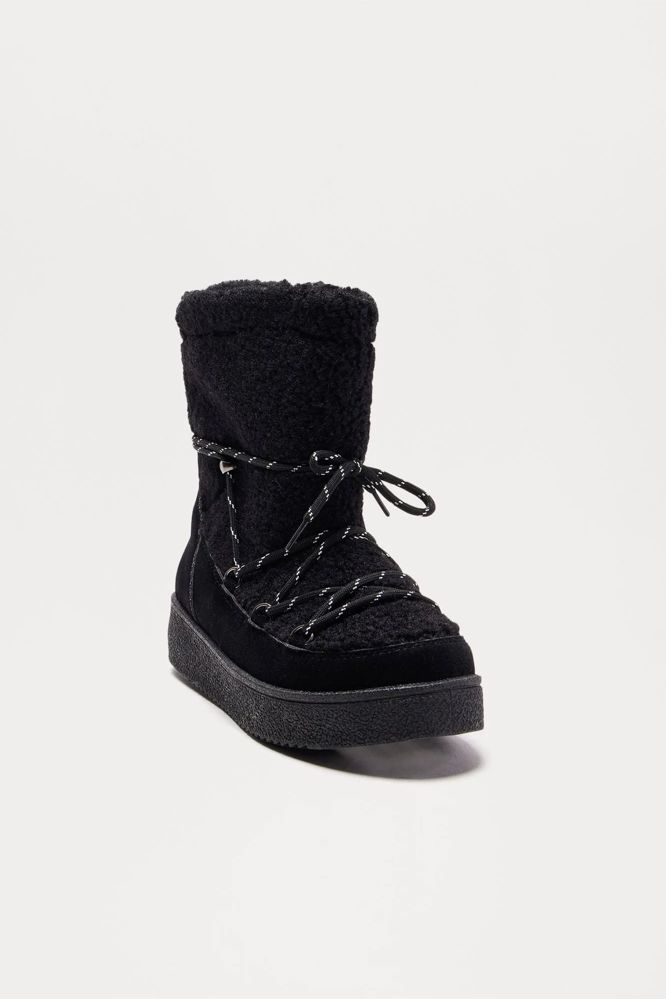 Alaska Platform Snow Booties - Black