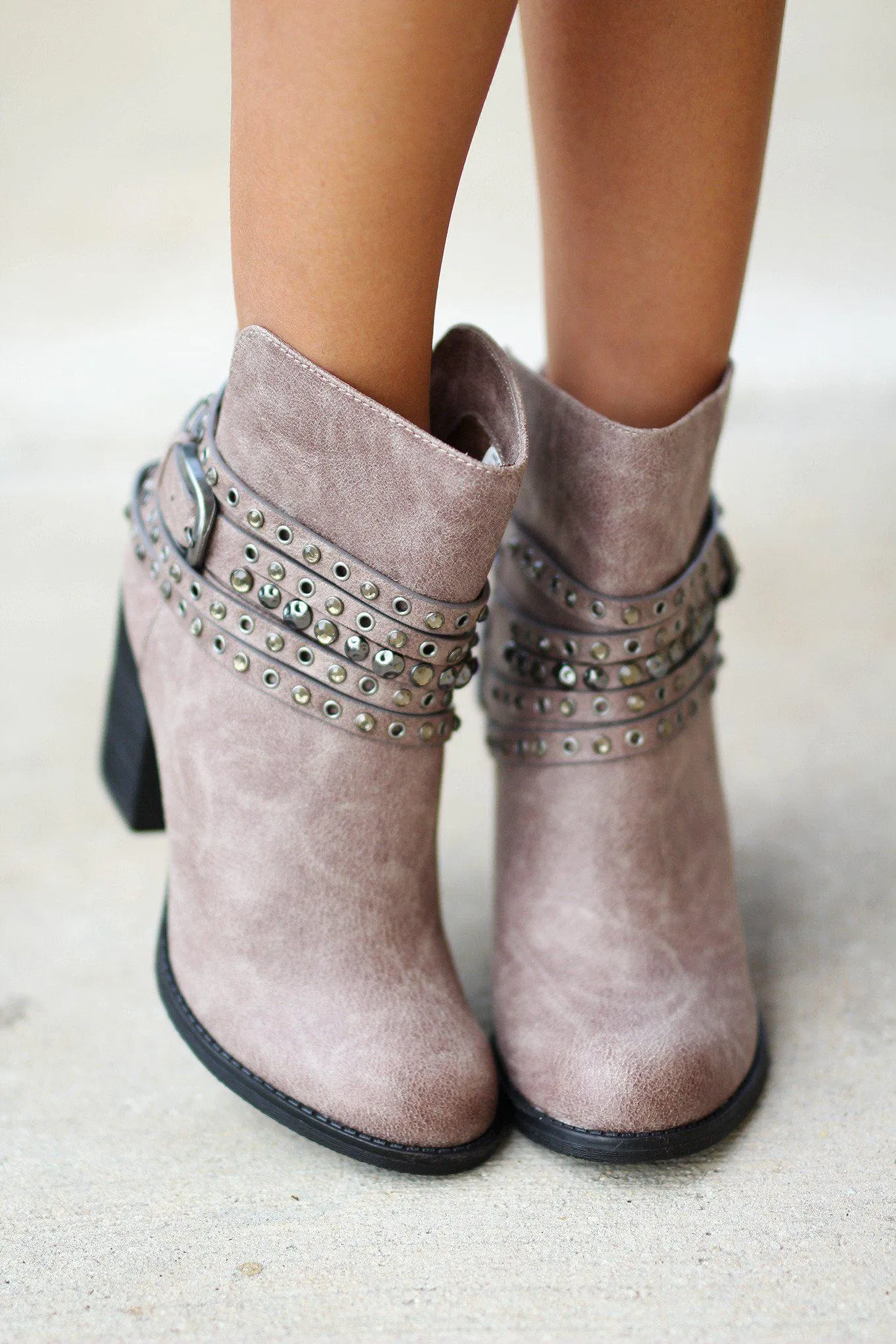 Alpha Gray Booties