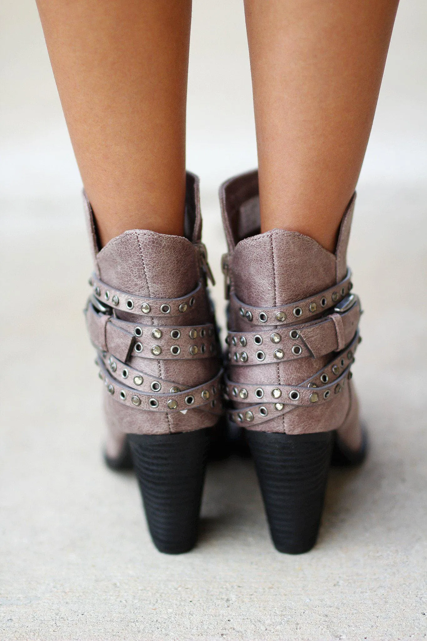 Alpha Gray Booties