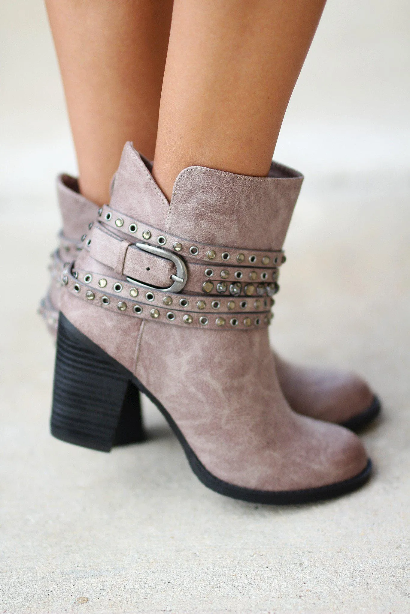 Alpha Gray Booties