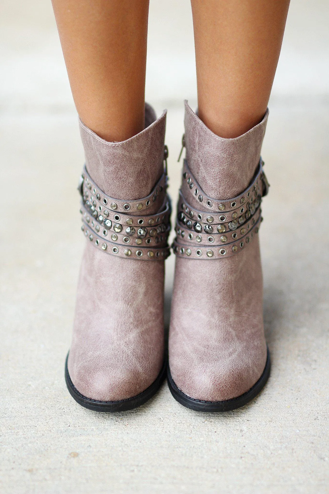 Alpha Gray Booties