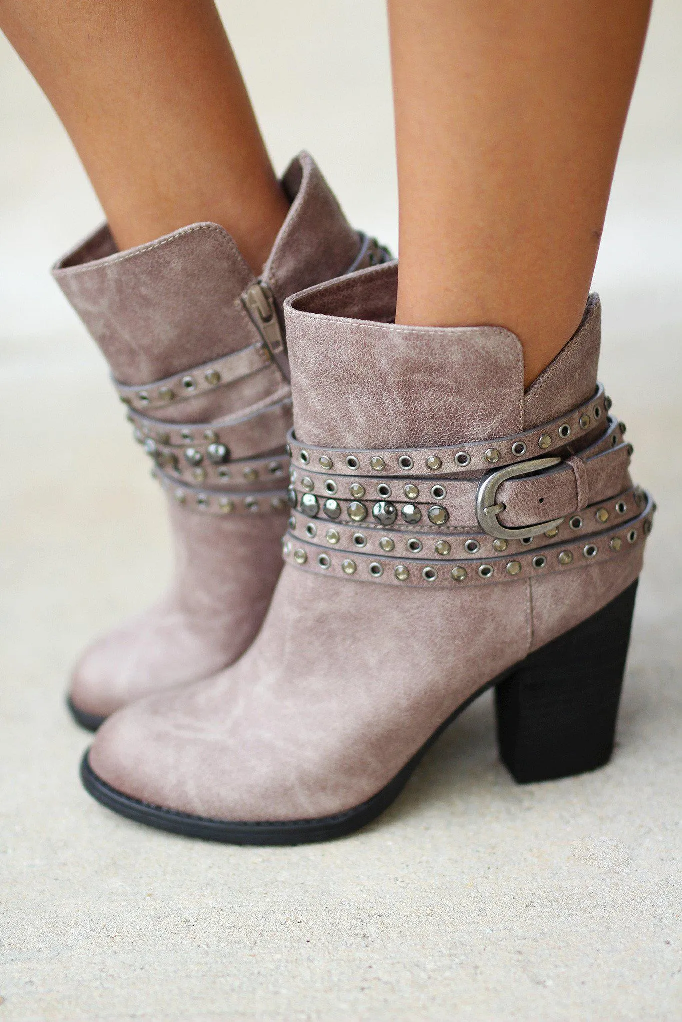Alpha Gray Booties