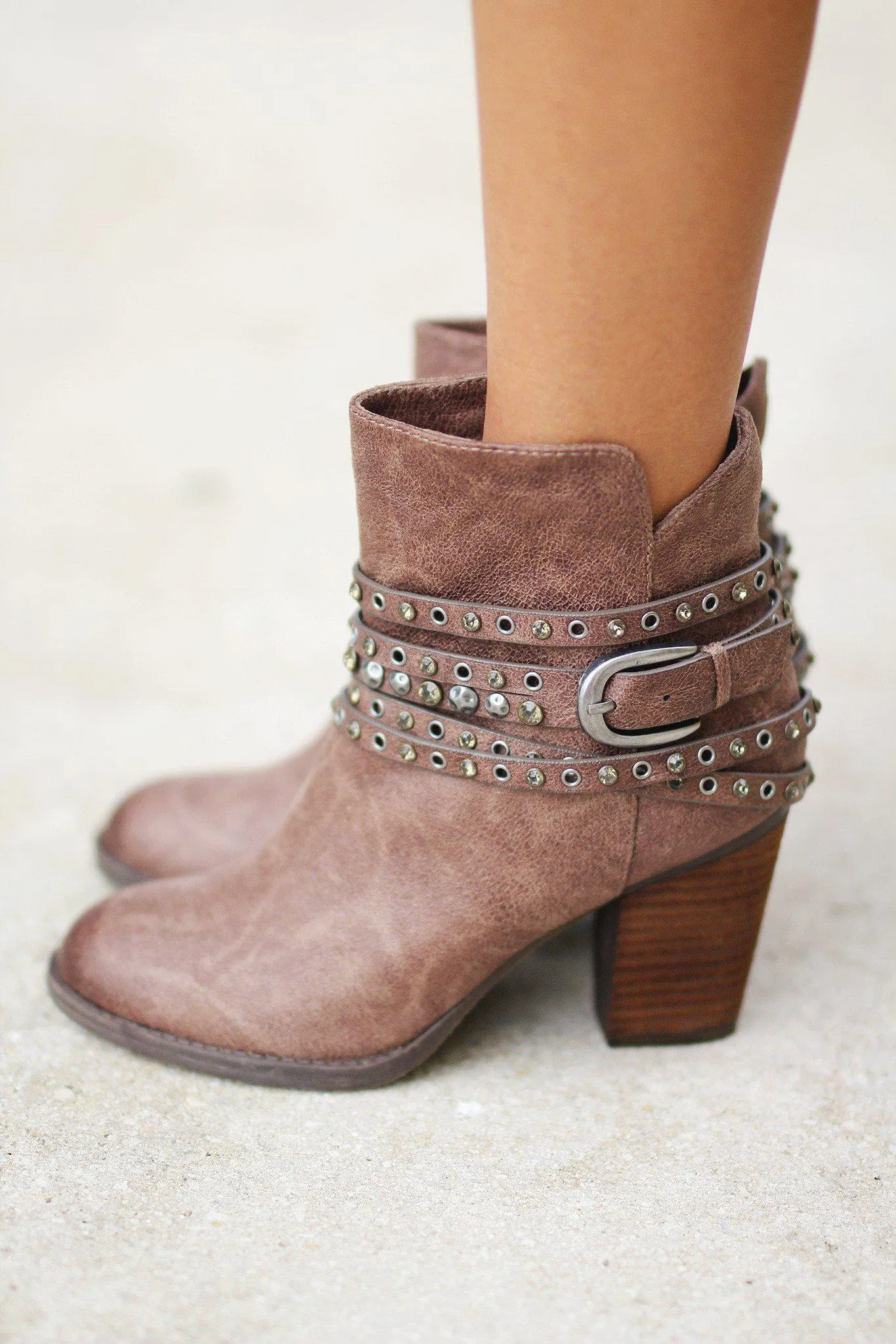 Alpha Taupe Booties