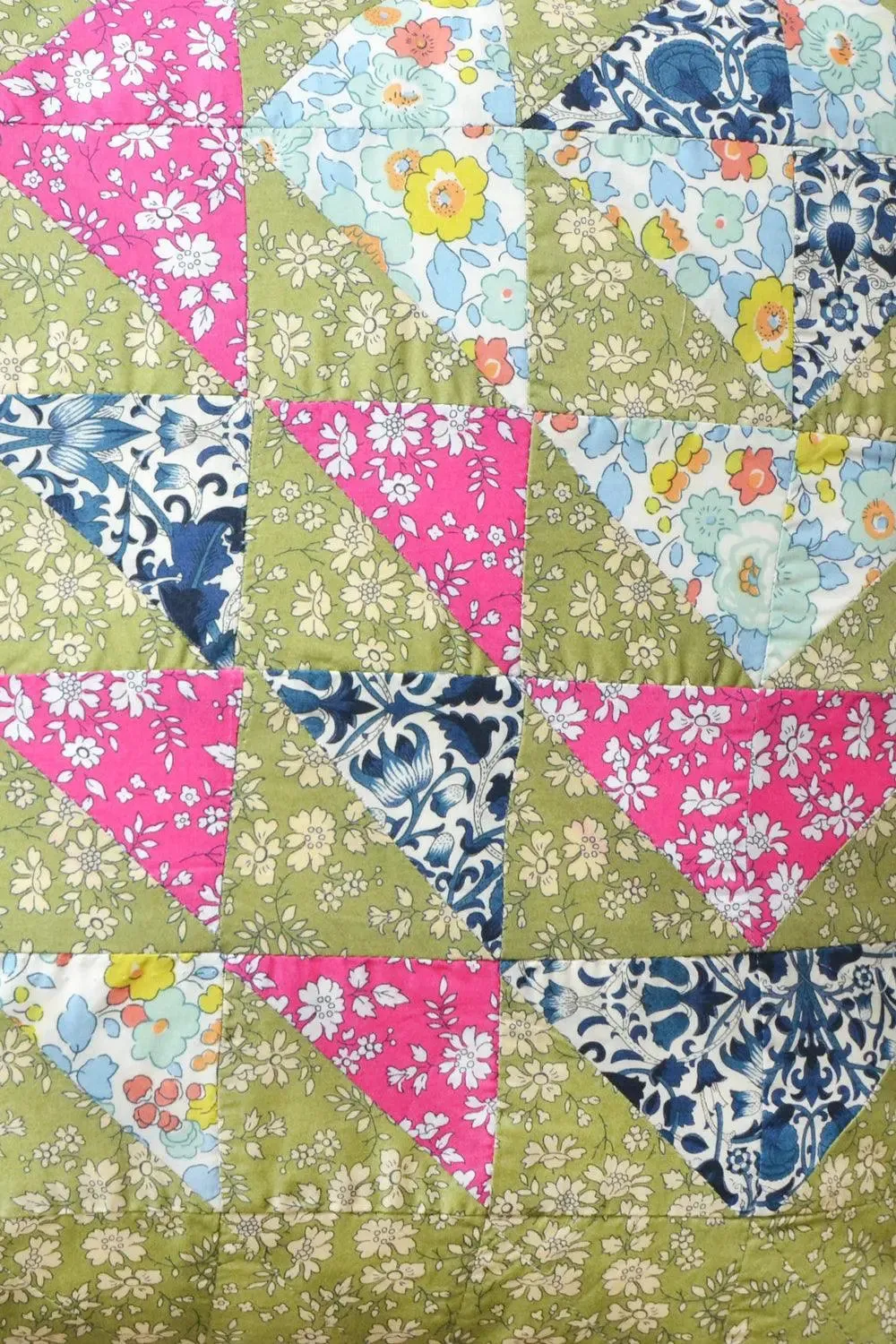 CAPEL PISTACHIO, LODDEN & BETSY SAGE Liberty Patchwork Cushion