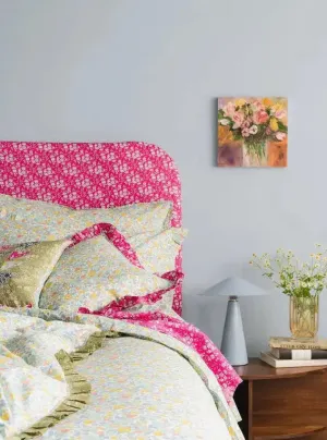 CAPEL PISTACHIO, LODDEN & BETSY SAGE Liberty Patchwork Cushion