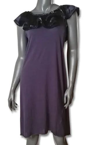 Lanvin Cotton Shift, Ruffled Collar