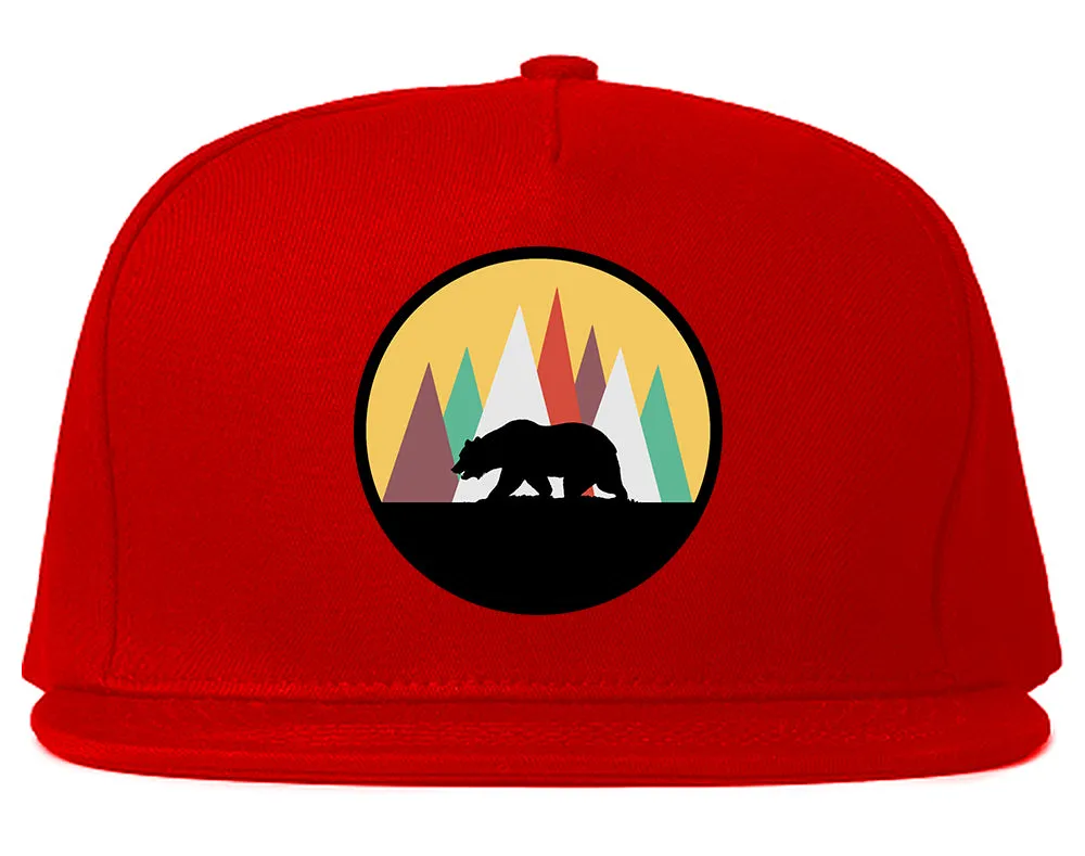 Mountain Bear Outdoor Mens Snapback Hat