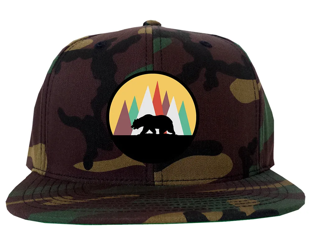 Mountain Bear Outdoor Mens Snapback Hat