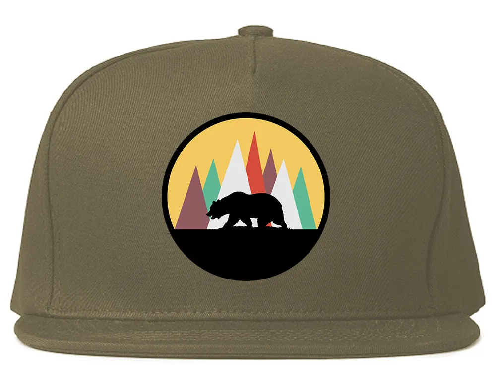 Mountain Bear Outdoor Mens Snapback Hat