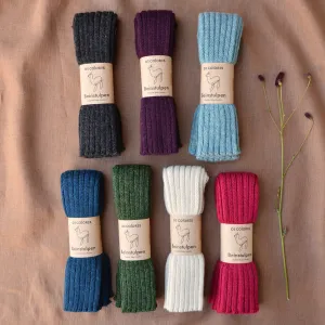 Ribbed Legwarmers in 100% Baby Alpaca (Kids-Adults)