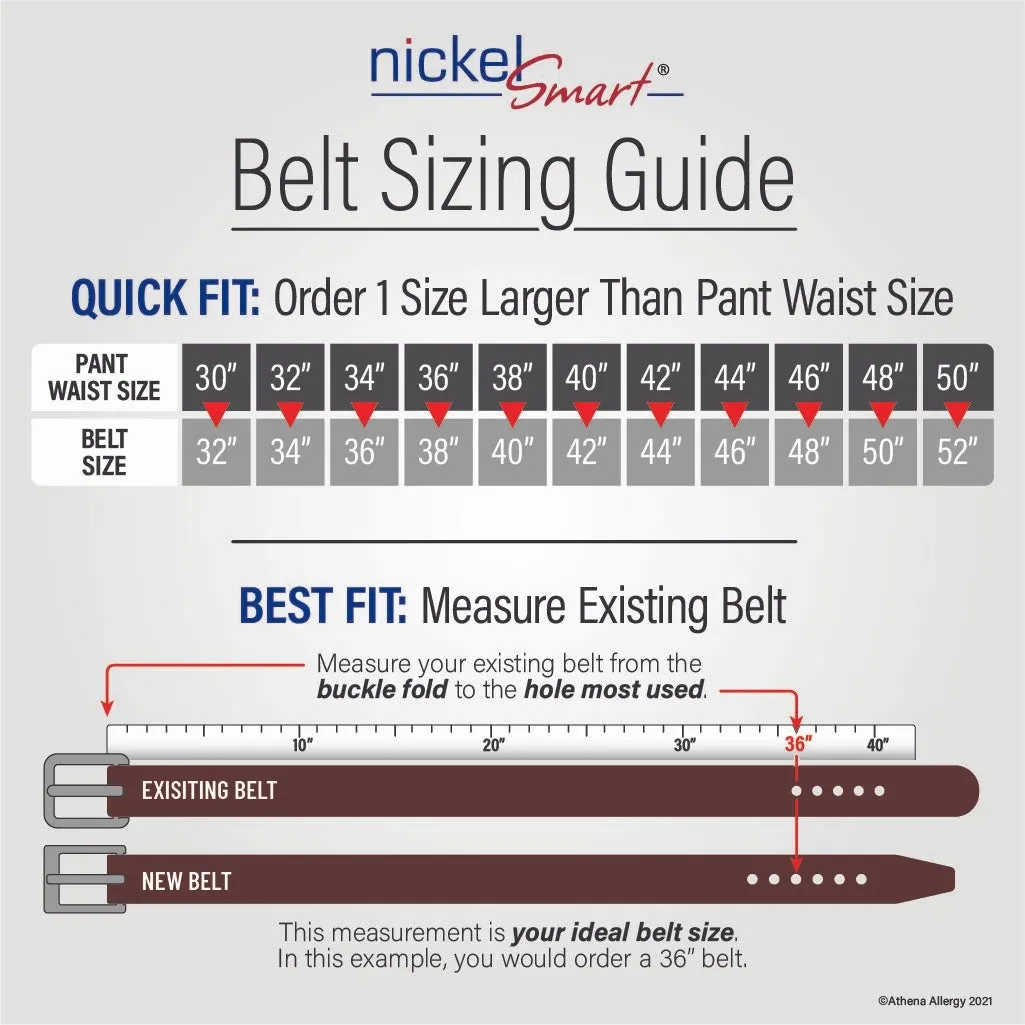 Ridgeline Trail Belt (Black) by Nickel Smart®