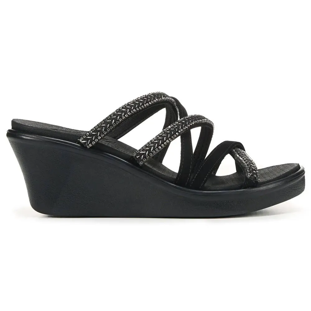 Skechers Womens Rumble On Night Out Black