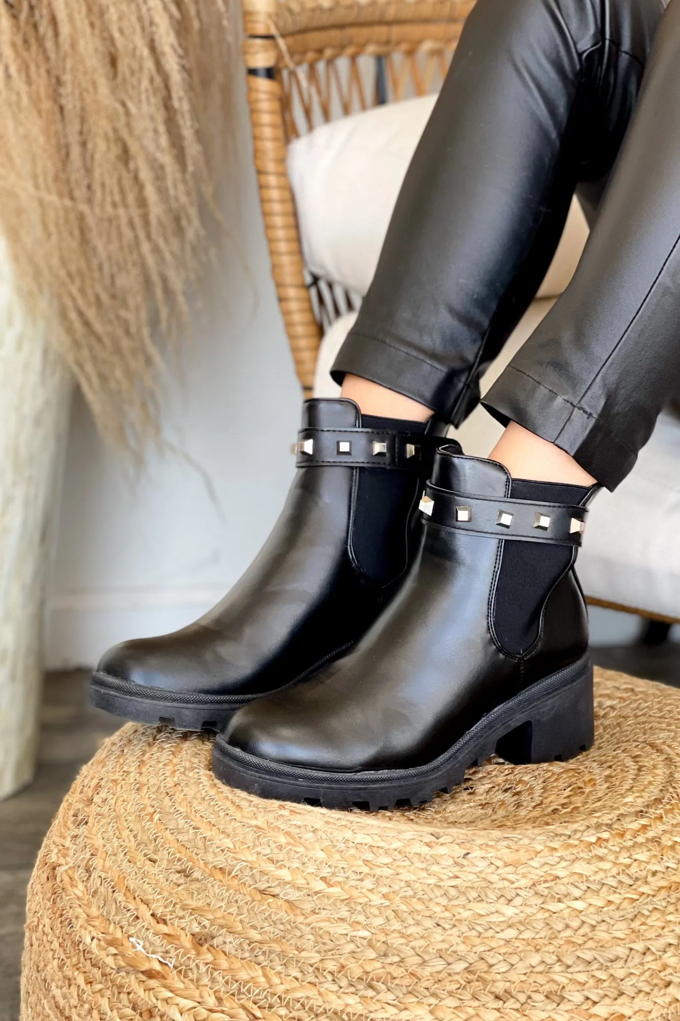 Teagan Studded Booties