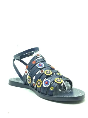 Tory Burch Marguerite Vegan Leather Floral Size: 7.5